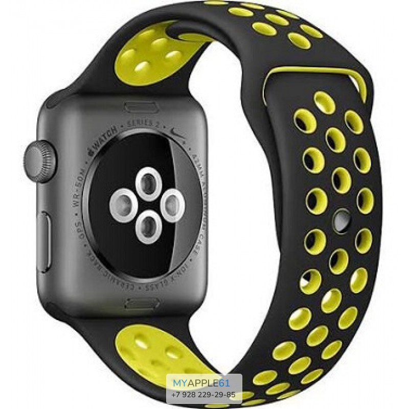 Ремешок Черно-Желтый Dot Style для Apple Watch 42mm