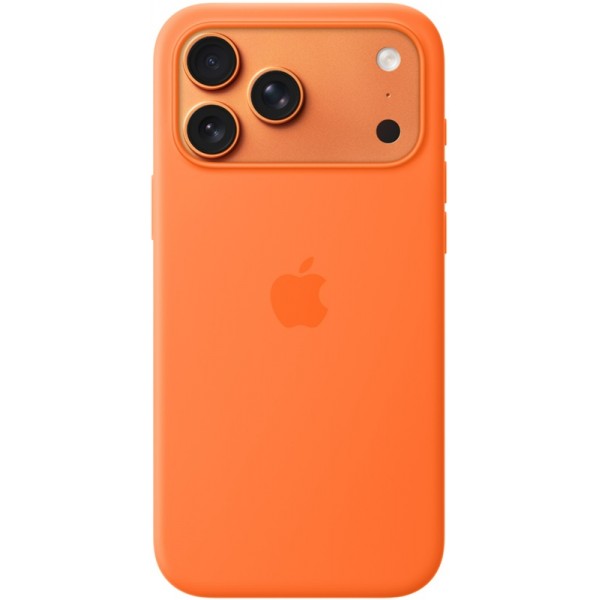Silicone case iPhone 17 Pro Max MagSafe Orange