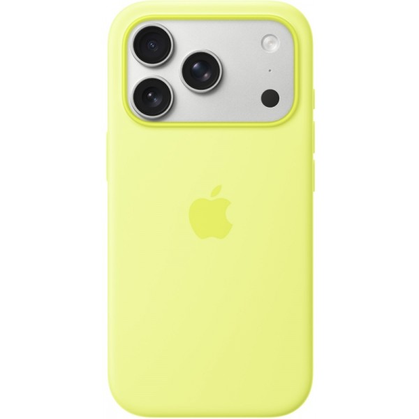 Silicone case iPhone 17 Pro MagSafe Neon Yellow