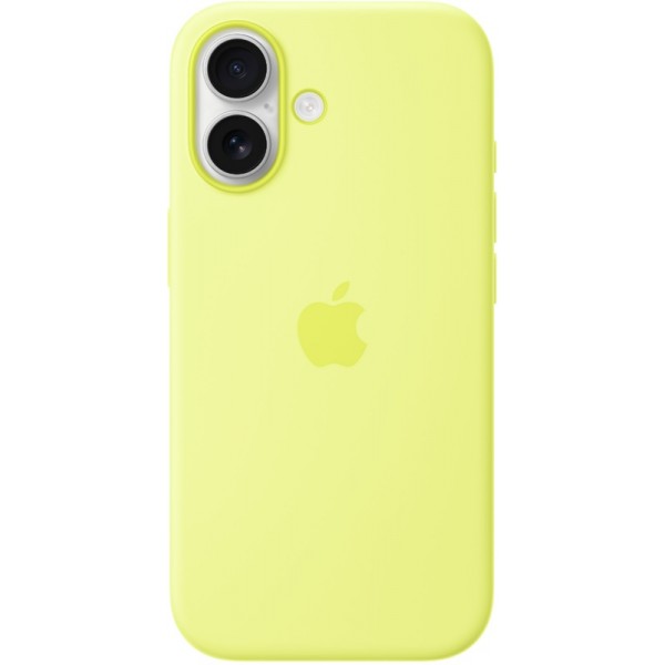 Silicone case iPhone 17 MagSafe Neon Yellow