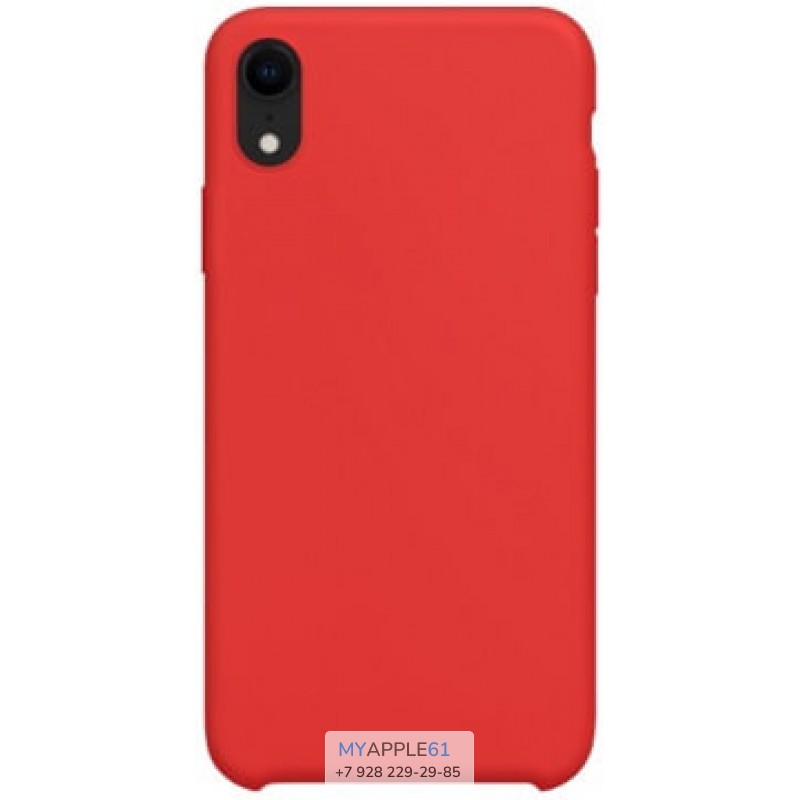 Силиконовый чехол iPhone Xr (10r) красный
