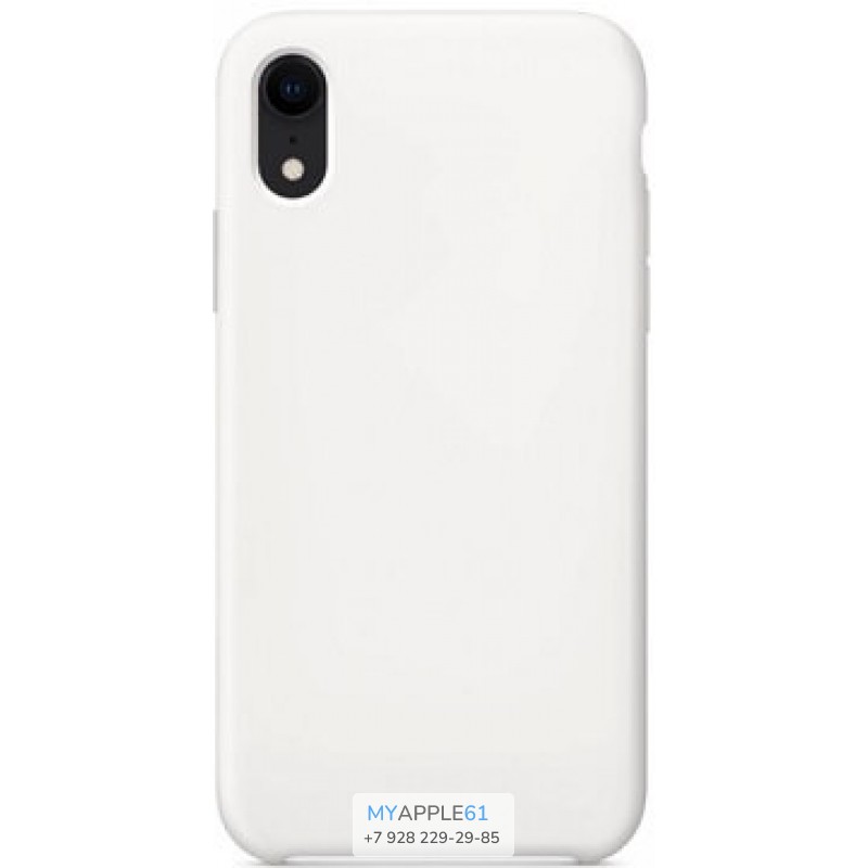Силиконовый чехол iPhone Xr (10r) белый