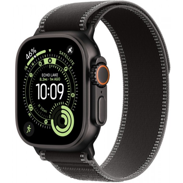 Apple Watch Ultra 3 Black Titanium 49 mm Black Charcoal Trail Loop