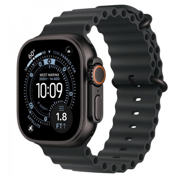 Apple Watch Ultra 3 Black Titanium 49 mm Black Ocean Band