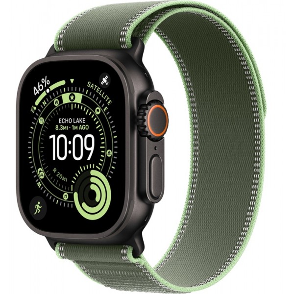 Apple Watch Ultra 3 Black Titanium 49 mm Green Neon Trail Loop