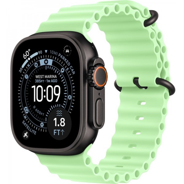 Apple Watch Ultra 3 Black Titanium 49 mm Neon Green Ocean Band