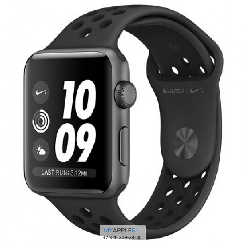 Apple Watch Series 3 Nike 38 mm Space Gray anthracite black 3