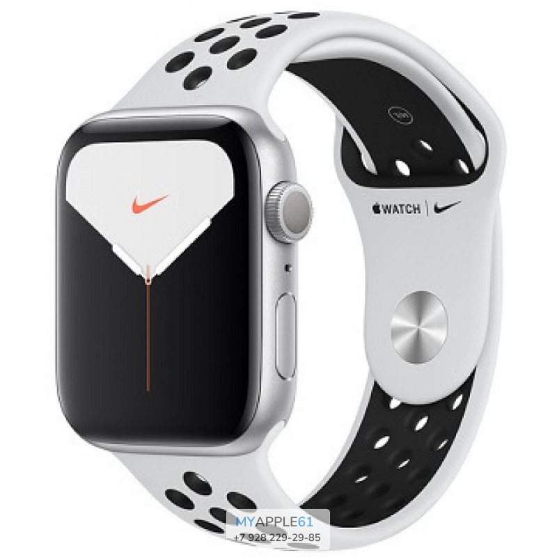 Apple Watch Series 5 44 mm Nike Silver Pure Platinum Black